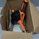 Drain Auger, Clog Remover with Drill Adapter, 25 Feet Flexible Plumbing Snake Use Manually or Powered for Kitchen, Bathroom and Shower Sink, Comes with Gloves (orange)