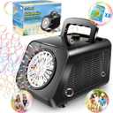 Zerhunt Automatic Bubble Machine for Parties: Portable & Dual-Speed Mode Bubble Maker - 20000+ Bubbles Per Min for Weddings Birthday Outdoor Fun - Toddlers Kids Durable Bubble Toys