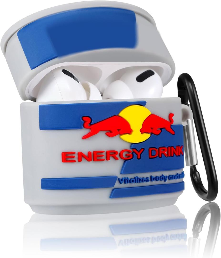 AirPod 2/1 Case Food Design Cover for AirPods Silicone Cases Air Pods Cute Funny Cartoon 3D Kawaii Fun Soft Designer Unique Fashion Cool Pretty for Girls Boys Teen Girly (Bull)