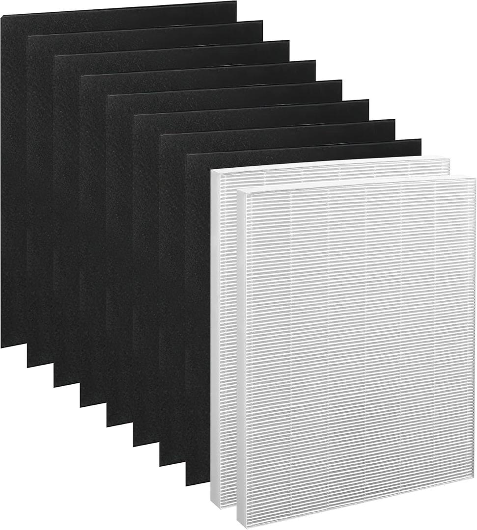 Winix C545 Replacement Filters - 2pcs HEPA + 8 pcs Carbon Pre Filters, Compatible with Winix C545