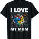 I Love It When My Mom Lets Me Solve Cubes Speedcubing Kids T-Shirt S