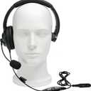 XPR3000e XPR3300e Single Side Noise Cancelling Radio Headset Overhead Walkie Talkie Headphone with Boom Mic PTT for XPR3500 XPR3500e XPR3000 XPR3300 (XPR 3000 3300 3500 3000e 3300e 3500e)