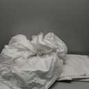 100% Washed Cotton Duvet Cover King Size - Natural White Minimalist Cotton Duvet Cover Linen Like for All Seasons - GentleSoft™ Plain Simple Bedding (Natural White, King, 104"x90")