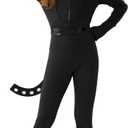 Spooktacular Creations Black Cat Costume for Girls, Kids Cat Outfit Set with Tail, Child Halloween Costume for Cosplay Party (Small(5-7 yrs))