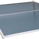 MATICO 47.2" Outdoor Clear Door Awning Patio Window Cover Polycarbonate Rain & Snow Protection, Modern Hollow Sheet with UV protection cover, Window Door Awning Canopy,Transparent/Black-Edge