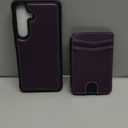 for Samsung Galaxy S25 Case Wallet Compatible with Magsafe, RFID Blocking Magnetic Card Holder 2 in 1 Detachable Kickstand Shockproof Phone Case for Galaxy S25 6.2" Purple