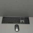 Wireless Keyboard and Mouse Combo, Full Size Keyboard and Mouse, Long Battery Life, Optical Mouse, 2.4G Lag-Free Cordless Mice Keyboard Set Ultra Slim Design for Computer, Laptop, PC, Mac, Windows