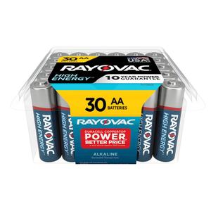 Rayovac High Energy AA Alkaline Battery (30-Pack)