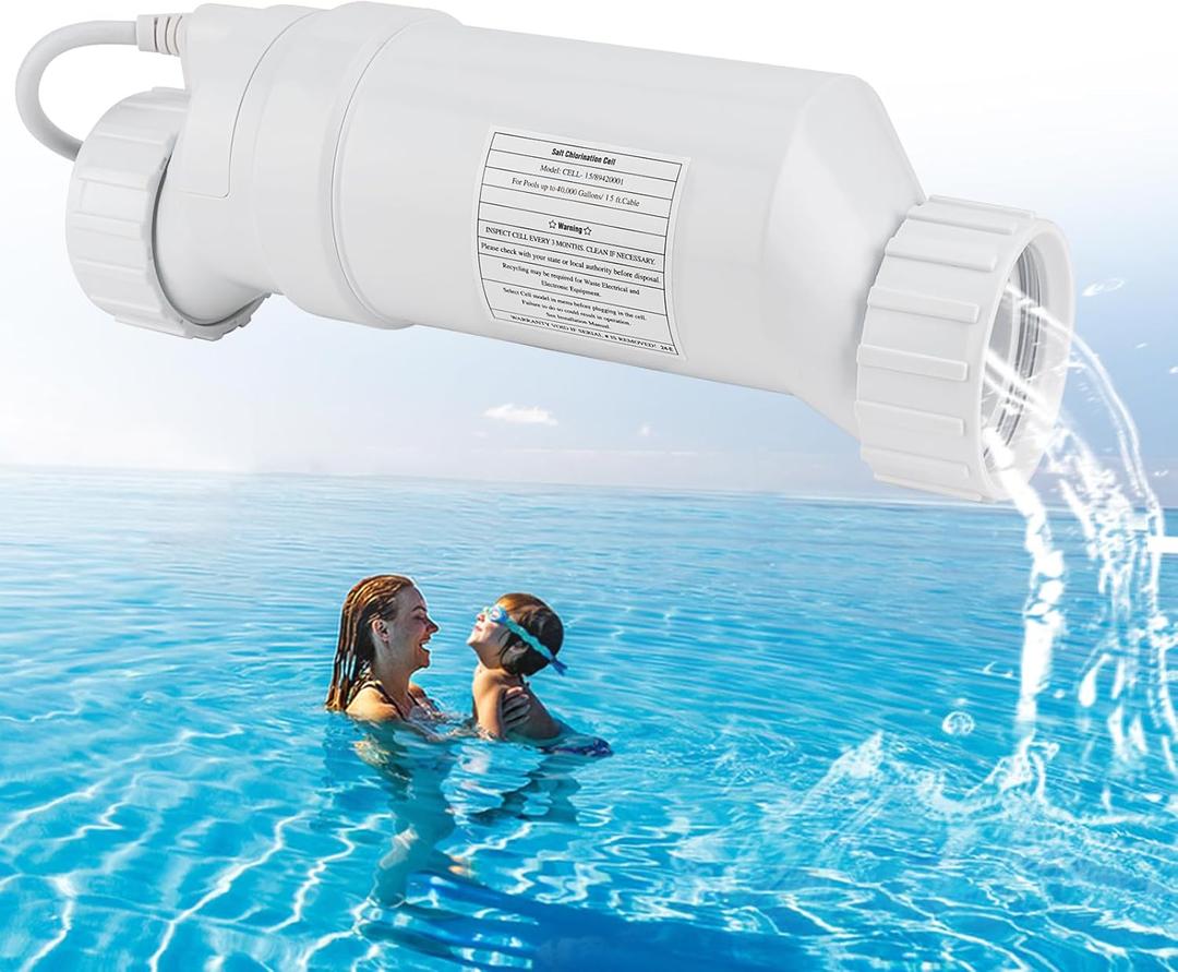T-15 Pool Salt Turbo Cell Chlorinator Generator Replacement Part for Hayward T Cell T15 TCEll940 TCELL 940 T-CELL-15 Aqua Rite SwimPure 40K Gallon Inground Water Chlorine Automation System