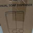 Shampoo and Conditioner Dispenser,GlintGath Shower Dispenser 2 Chamber No Drill Shampoo Dispenser for Shower Wall Mounted Shower Soap Dispenser for Bathroom Hotel,2 * 300ML,Matte Black