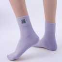 HUGSWEET Soft Comfy Cotton Breathable Socks for Women above Ankle Mini Crew Bootie Socks Gifts for Women 5-10 Pairs (9-12, 3 Black,2 White,coffee,khak,light Blue,light Purple,light Pink)