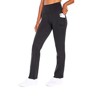 Balance Collection Womens Jenny Tummy Control Pocket Bootcut Pant, Black Large