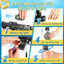 Electric Water Gun for Kids&Adults-Automatic Squirt Gun with 32FT Long Range,400ML Large Tank,Rechargeable Battery,LED Light Effect for Summer Outdoor Pool Beach Backyard Water Fight Games-2Pcs