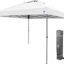 E-Z UP Patriot ONE-UP Technology Vented Shelter, 10' x 10', White (EXP 08/19/26)
