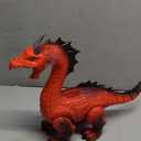 Discovery Fire-Breathing RC Dragon with Smoke Breath, Walking, Wing Flapping, Realistic Roaring Sounds| Light-Up Large Dinosaur Toy| Remote Control Robot Dino Mythical Creature| Kids Boys Gift| Age 6+ (Red)