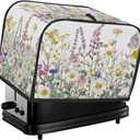 4 Slice Toaster Cover Spring Wildflowers Bread Machine Cover Lightweight with Top Hook Washable Waterproof Kitchen Decor Small Appliance Covers Dust Protection Universal Size,A-30