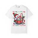 Funny Snowman T-Shirt, White Color, Size L
