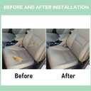 FZJDSD Light Tan Driver & Passenger Side Bottom & Top Lean Back Microfiber Leather Replacement Seat Covers Compatible with Honda Accord 2013 2014 2015 2016 2017