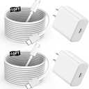 [Apple MFi Certified] iPhone 17 16 15 Pro Max Charger Fast Charging, 2 Pack Apple 45W USB C Super Fast Charger Block with 10FT Extra Long Type C Charging Cable for iPhone 17/16/15 Plus/Pro Max/17 Air
