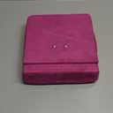 KDD Tablet Pillow Stand with Storage, Foldable iPad Holder for Lap, Desk and Bed, Angle Adjustable Soft Pad Dock with Stylus Mount Compatible with iPad Pro, Air, mini, Book, Phone and Tablet (4-13") (Dark Purple)