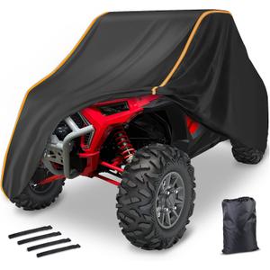 StarknightMT RZR UTV Cover 2-3 Seater - Waterproof 420D Heavy Duty Outdoor Storage Cover Compatible with Polaris RZR Ranger Commander Defender YXZ 1000R Rhino Pioneer Maverick Sport ZFORCE General