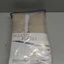 PleatedDrapes Viral Thick Burlap 102 Inch Long Patio Sliding Door Curtains, Country Pinch Pleated Taupe Natural Linen Double Layer Blackout Curtain Soundproof Privacy Cottagecore Window Drapes 2 Panel (Burlywood Birch)