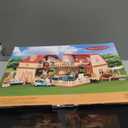 Family Cozy Cabin Doll House Playset, Dollhouse Furniture and Accessories,DIY Cottage Pretend Play Dollhouses, for Toddlers, Boys & Girls