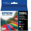 EPSON 220 DURABrite Ultra Ink High Capacity Black Cartridge (T220XL120-S) Works with WorkForce WF-2630,2650, 2660, 2750, 2760 and Expression XP-320,420, 424