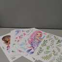 decalmile Under The Sea Mermaid Double Sided Window Clings Ocean Animal Whale Turtle Jellyfish Anti-Collision Glass Doors Window Stickers Decals