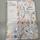 2 x 2026 Planner, Weekly and Monthly Calendar Academic Planner, Jan 2026 - Dec 2026, Planning Agenda Book for Desk Accessories and School Supplies - A5 (6.3'' x 8.5'') (E-Wildflower Wash)