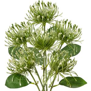 Briful 6PCS Artificial Mums Spring Flowers 4'' Green Spider Chrysanthemum Fake Flowers Bouquet for Home Vase Centerpieces Arrangements Bridal Shower Decoration