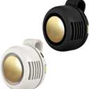 Portable Clip-On Fan, Mini USB Rechargeable 360 Rotatable Fan, 3-Speed Silent Mini Bladeless Fans (Black and White)