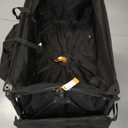 VIVOHOME 500L Large Capacity Double Decker Collapsible Wagon 500lbs Heavy Duty Utility Folding Cart with Big Wheels 53" Extended for Camping, Sports (Black)