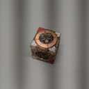 DND Spinner Dice, 7 in 1 Unique Metal Cube D&D Dice Set with 3D Relief for Dungeons and Dragons Gift, Cool Polyhedral Role Playing Game Dice, Fantasy Tabletop RPG Accessories (Copper)