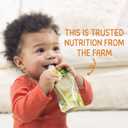 Happy Baby Organics Stage 2 Baby Food Pouches, Gluten Free, Vegan & Healthy Snack, Clearly Crafted Fruit & Veggie Puree, Bananas, Raspberries & Oats, 4 Ounces (Pack of 16) (EXP 05/29/27)