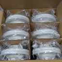 12 Pack 5/6 Inch LED Can Lights with Night Light, Metal 5CCT Retrofit Recessed Lighting Selectable 2700K-6000K Dimmable, 12W=75W, 1200LM Downlight with Metal Smooth Trim - ETL and Energy Star (5CCT+NT-WH)