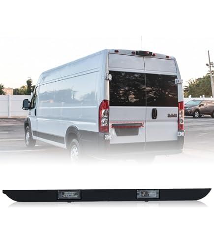 for Dodge RAM PROMASTER 1500 2500 3500 Rear License Plate Number Plate Light Trim 2014-2023