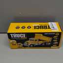 Car Toys for Toddlers, Dump Truck Toy with 1 Self-Lifting Bed, Lights Music Toy Trucks Construction Vehicle with 2 Opening Doors,Toys for 3 4 5 6 Year Old Boy Girl, Kids Christmas Birthday Gifts