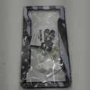 Black American Flag License Plate Frames - 2 Pack Patriotic Aluminum Metal Matte Gloss Stars Stripe US Flag Car Tag Plate Frame Holder Covers with 4 Fluttering Flag Car Valve Caps and Screws