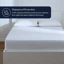 Organic Waterproof Mattress Protector for King Size Bed, Soft & Cooling, GOTS Certified Organic Cotton, Noiseless & Breathable, Machine Washable, Fitted Mattress Cover, 19 Inch Deep Pocket