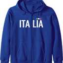 Italy Italian Italia Zip Hoodie S