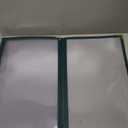 10 Pcs Green Menu Cover 8.5x14, 3 Page 6 View, Trifold, Crystal-Clear