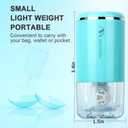 Contact Lens Cleaner, Portable Soft Contact Lens Cleaning Machine with USB Charger, Automatic Vibration Contact Lenses Cleaner Case for Traveling (Blue)