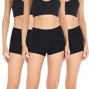 wirarpa Women's Boyshorts Panties Cotton Boxer Briefs for Ladies Underwear Shorts with Cotton Crotch 3 Pack Size Small