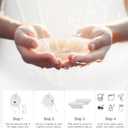 Popilush Nipple Covers for Women - Sticky Bra - Reusable Silicone Nipple Pasties Waterproof with Travel Case