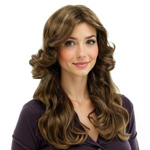 Medisifa 70s Brown Highlight Hair Wig