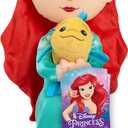 Disney Princess Lil' Friends Ariel & Flounder 14-inch Plush Doll, Kids Toys for Ages 3 Up by Just Play