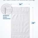 White Hand Towels for Bathroom - Pack of 4 (16"x28") 100% Cotton Hand & Face Towels - Soft, Durable, Quick Dry & Highly Absorbent, Fingertip Towel for Bathroom - Great for Gym, Salon, Spa & Family Use