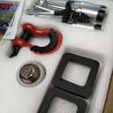 TYT Adjustable Heavy-Duty Trailer Hitch Tri-Ball Mount with Locks&Pin&Rotatable Tow Shackle, Fits 2-in Receiver, 4-1/2" Rise/Drop, 1-7/8" & 2" &2-5/16" Ball, 10000LBS GTW