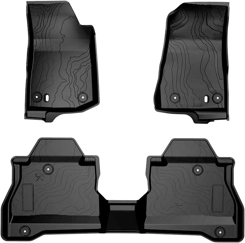 JOYTUTUS Floor Mats Compatible with Gladiator JT 4-Door 2020-2026 (Not for 2-Door), All Weather Protection Floor Mats, Floor Liners Front & Rear Complete Set, Custom Fit